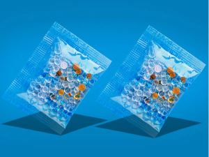 Oragne Silica Gel Packetを示す